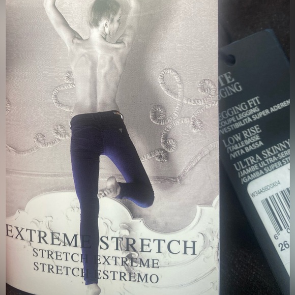 NWT Guess performance denim jagging second skin, extreme stretch pants NWT - Picture 14 of 16